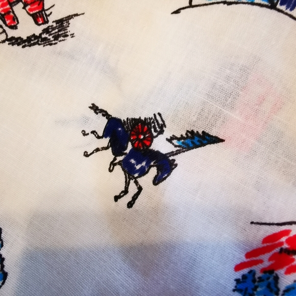 Vintage Unused Cotton Cowboy Fabric ~ 4 Metres - Picture 7 of 14